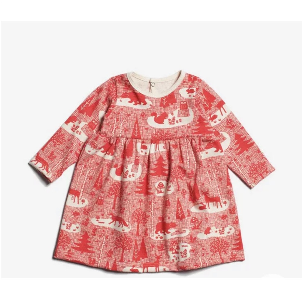 Winter Water Factory Oslo Geneva Red Dress 3-6 Mo
